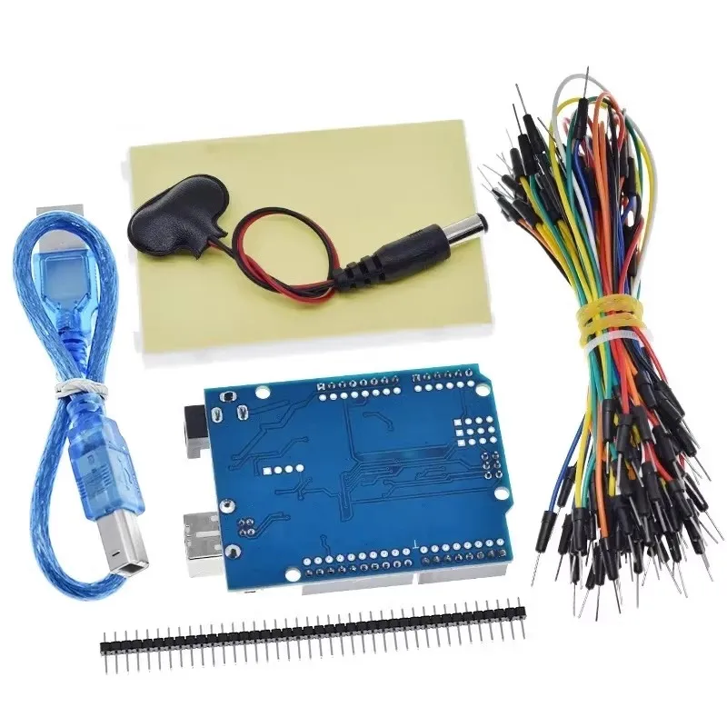 R3 Development Board Beginner Learning DIY Kit 400 Hole Bread Board Resistor Jumper 9v R3 Wire Battery Buckle Combination Kit