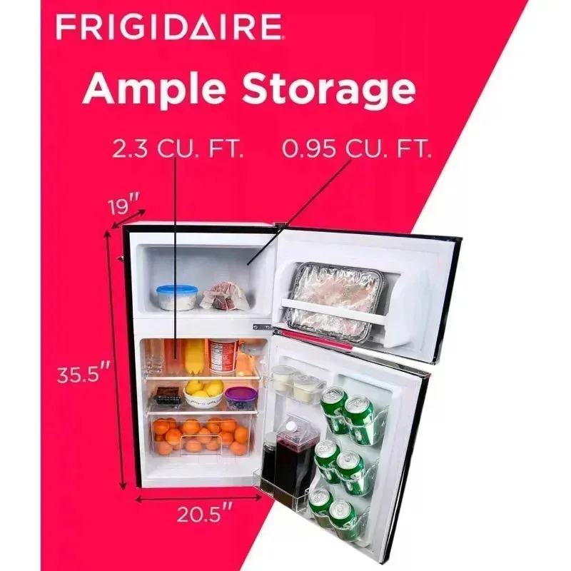 PMD4-Frigidaire EFR840-BLACK-COM ثلاجة مدمجة، 3.1، أسود،