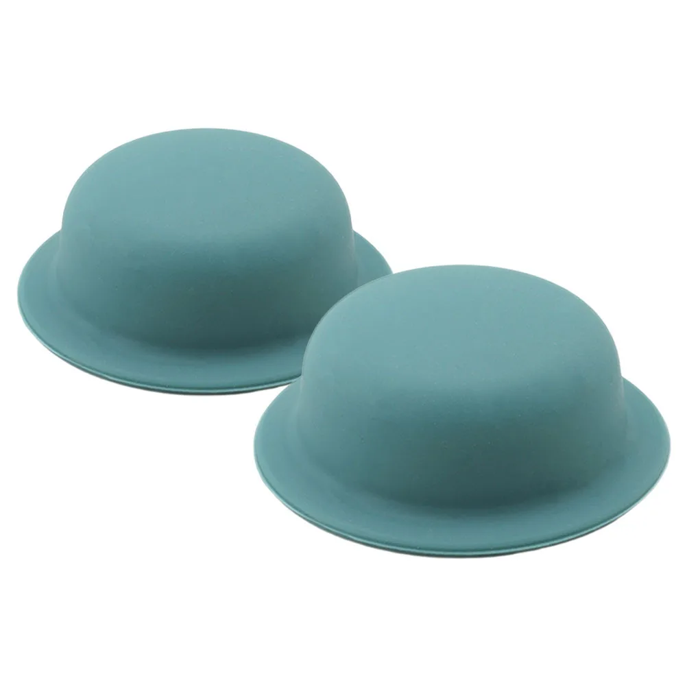 2 قطعة غطاء وعاء سيليكون غطاء مقبض مقاومة للحرارة نونسليب قابلة لإعادة الاستخدام ملحقات المطبخ وعاء الطبخ كم ل مقبض عموم حامي #3