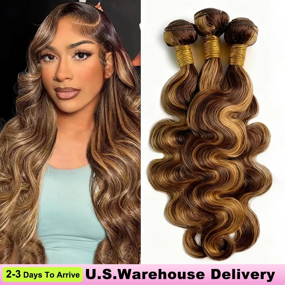 

16A Выделите Ombre Объемные волны Пучки человеческих волос 100% необработанные цветные необработанные пучки волос 3 4 Пучки наращивания волос