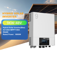 SUOER 9KW 10KW 12KW Smart Hybrid Solar Inverter AC/DC Inverters Single Output 120A with 60Hz Frequency and MPPT Solar Charger