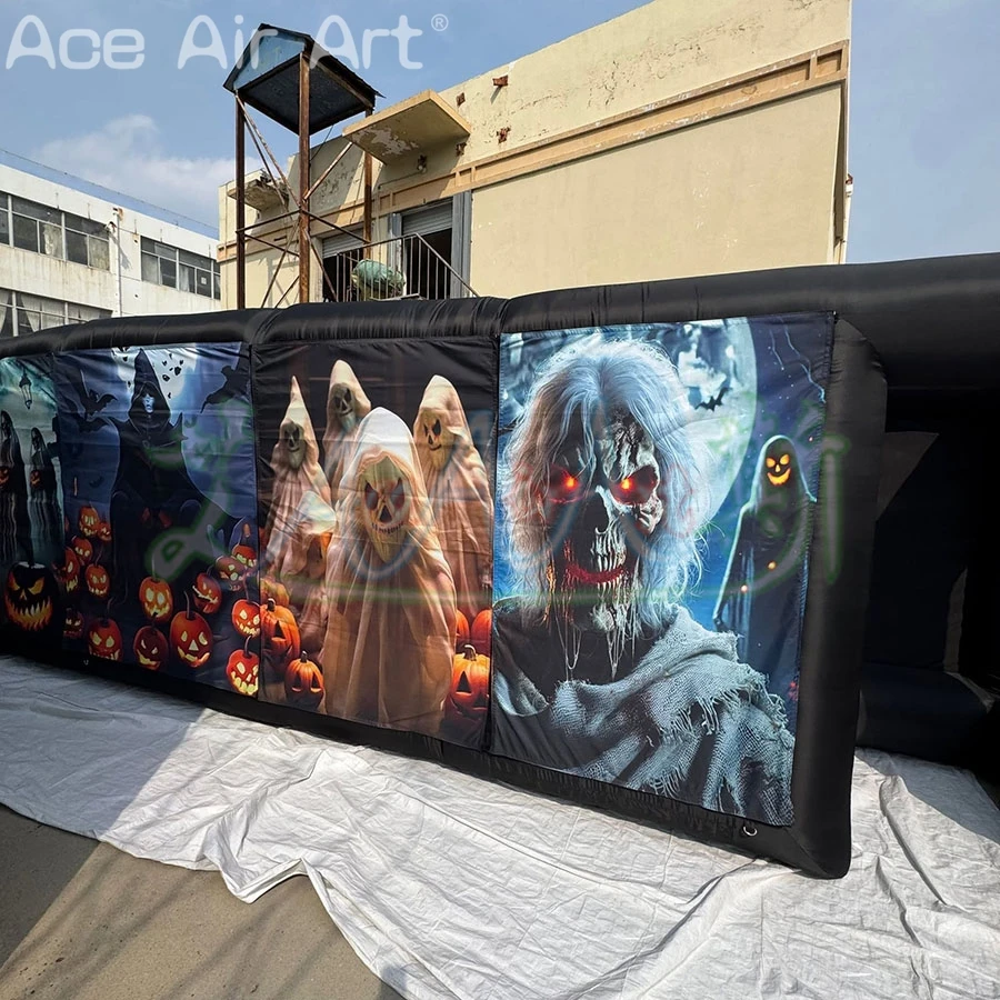 

Giant Inflatable Maze Outdoor Halloween Themed Maze with Air Blower for Competition or Family Gathering or Commercial Rental