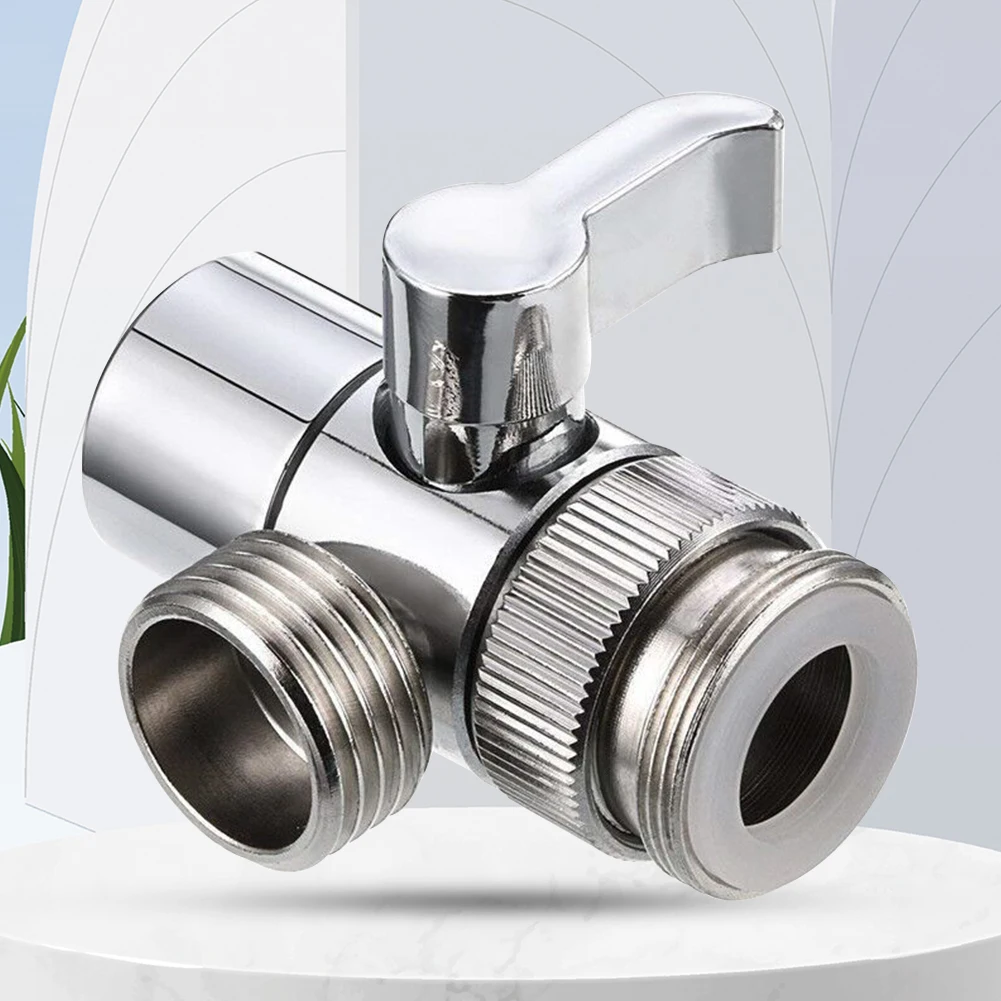 3 Way Faucet Diverter Valve Easy-to-Install Sink Splitter Diverter Valve Leak-Proof Faucets Water Separator for Bathroom Kitchen