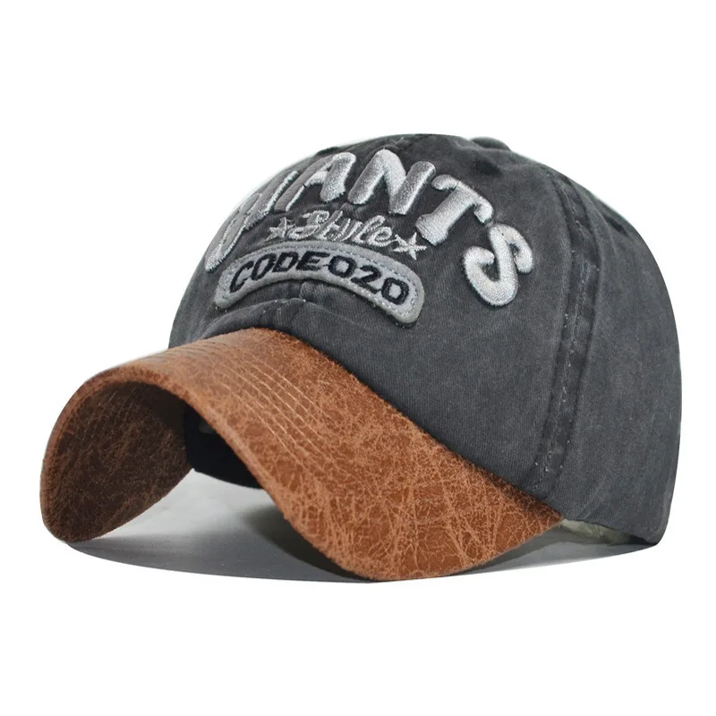 

Men's New Denim Baseball Summer Washed Cotton Golf Dad Hat Letter Embroidery Sun Hat