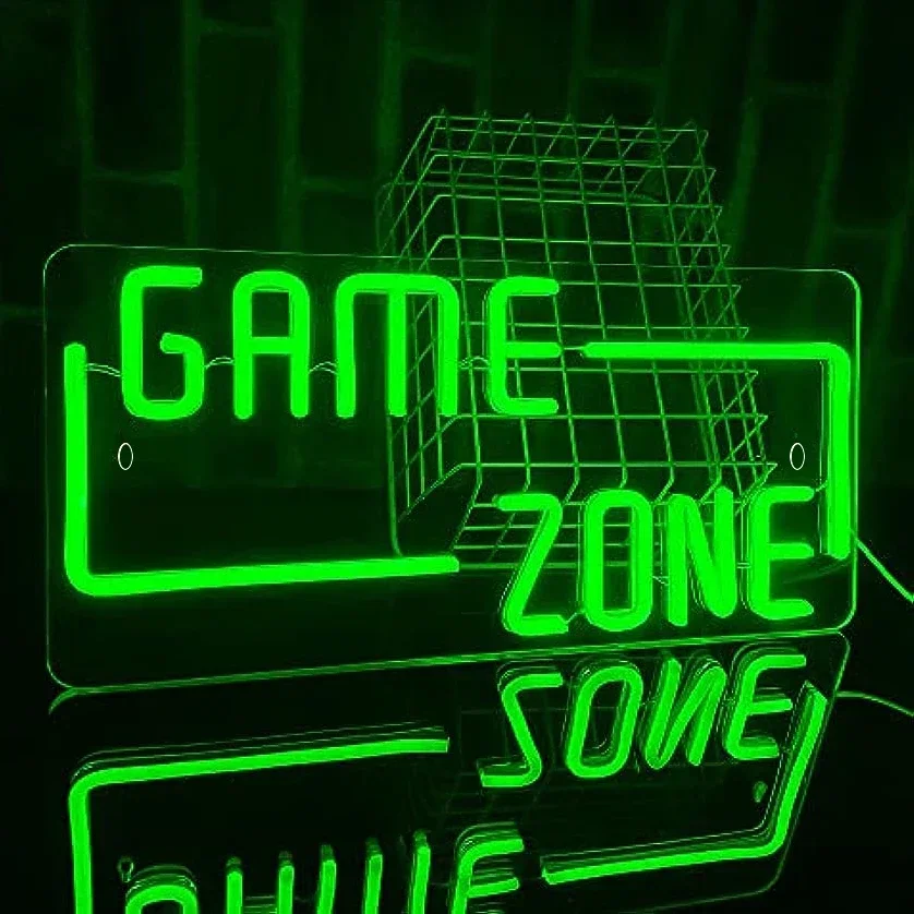 Game Zone Neon Signs LED Neon Light Sign Light Up Neon Signs  for Wall Decor Bedroom Game Room Led Signs Gamer Gifts for Gamer