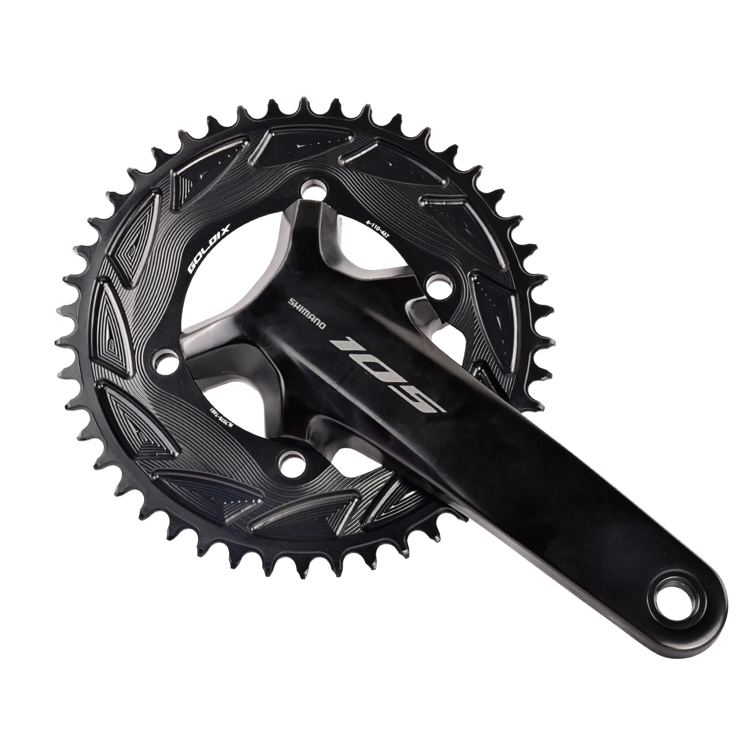 AliExpress GOLDIX 110BCD Bicycle Chainring 3mm Offset AERO 110BCD 4-Bolt Sprocket for SHIMANO R7000 R7100 R8100 R9200 110BCD