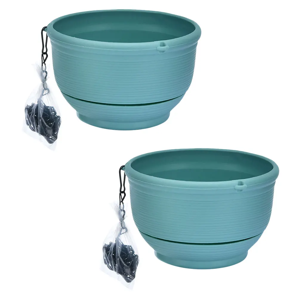 

2Pcs Plastic Hanging Planter Self Watering Chlorophytum Flowerpot for Office Living Room Garden Balcony Decor Hanging Planter