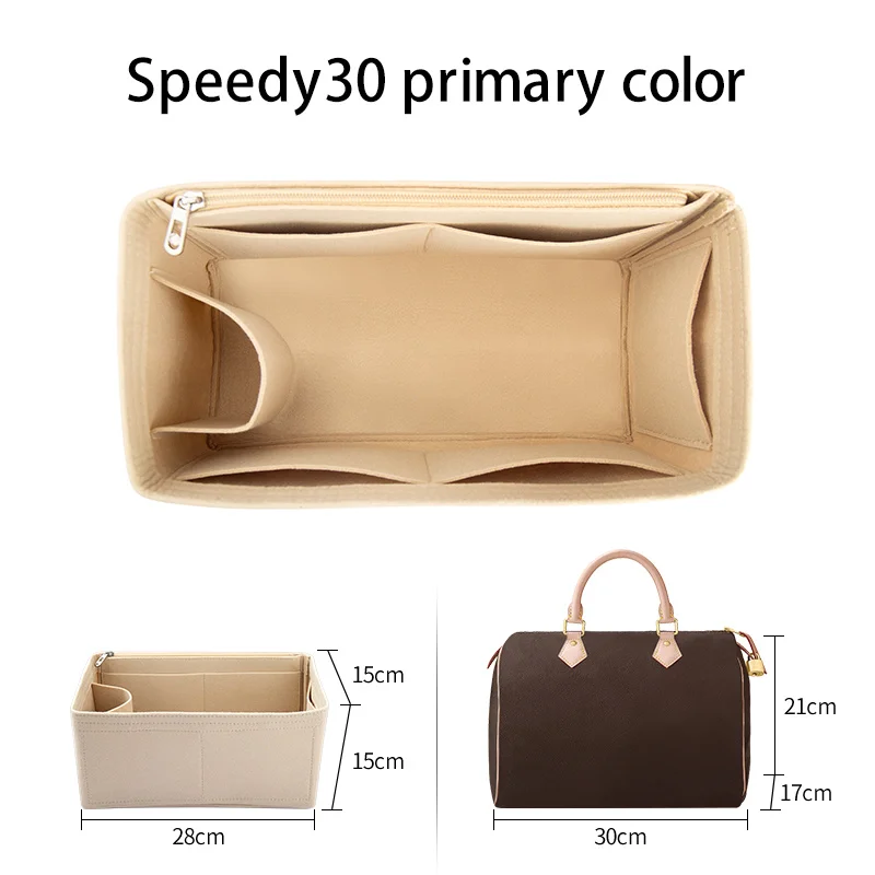 WUTA ورأى إدراج مقسم حقيبة ل LV سبيدي 20 25 30 35 حقيبة يد رفرف حقيبة داخلية ماكياج السفر محفظة تخزين حمل حقيبة الملحقات #6