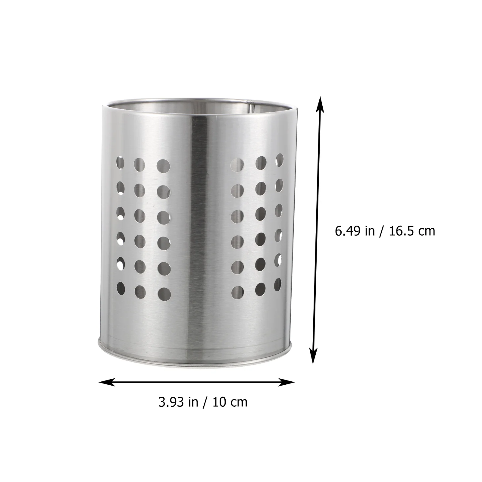 

2 Pcs Silverware Stainless Steel Tableware Storage Barrel Kitchen Utensils Organizers