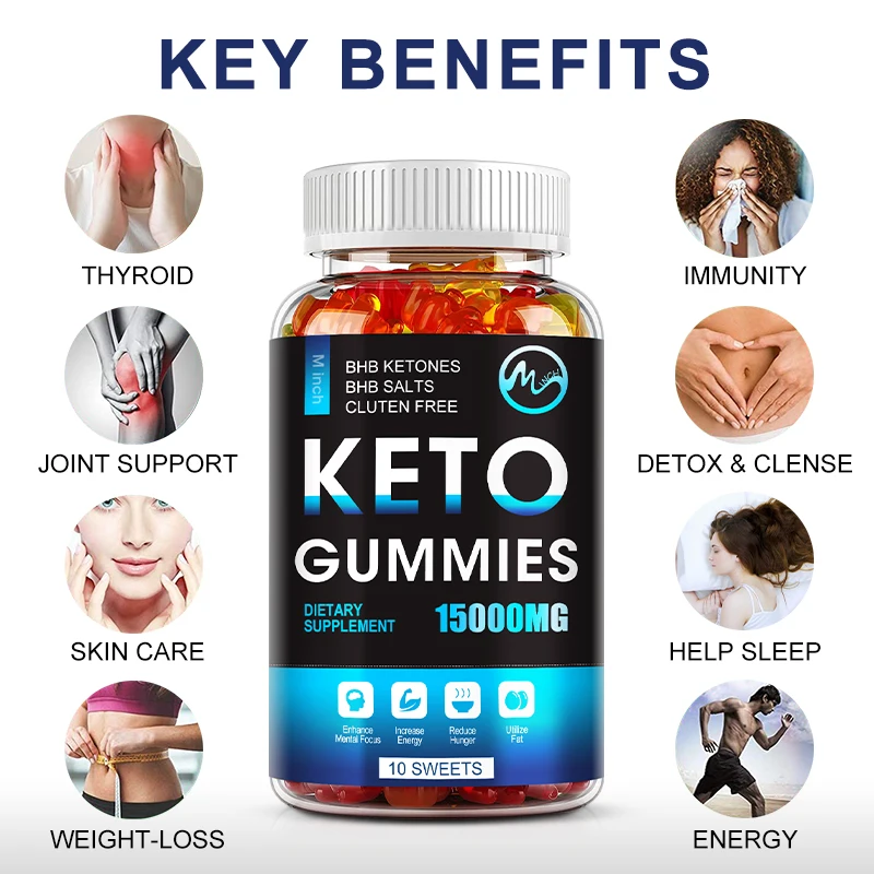 Keto Gummies Keto Gummy Supplement Help For Weight Loss For Women And Men - Cleanse - Detox - Apple Cider Vinegar