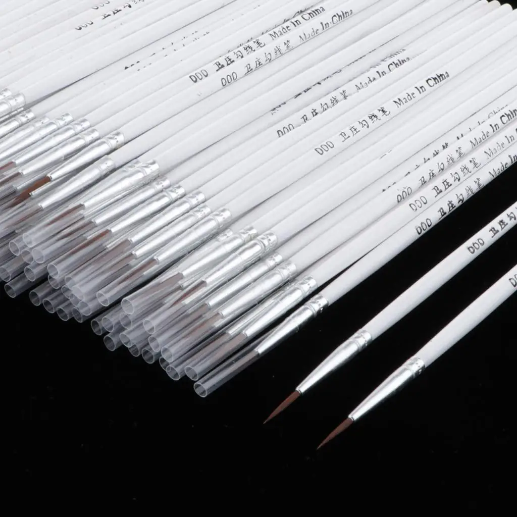 Nylon Bristle Modeling Brush Line Drawing Pen Set for Professional Painting Tools Nail Art Makeup Oil Craft Drawing