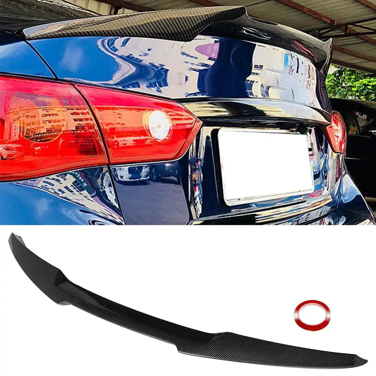 

M4 Look Q50 Rear Wing Lip Car Rear Trunk Boot Lip Spoiler Wing Lid Extension For Infiniti Q50 2014-2021 Car Rear Wing Boot Lip