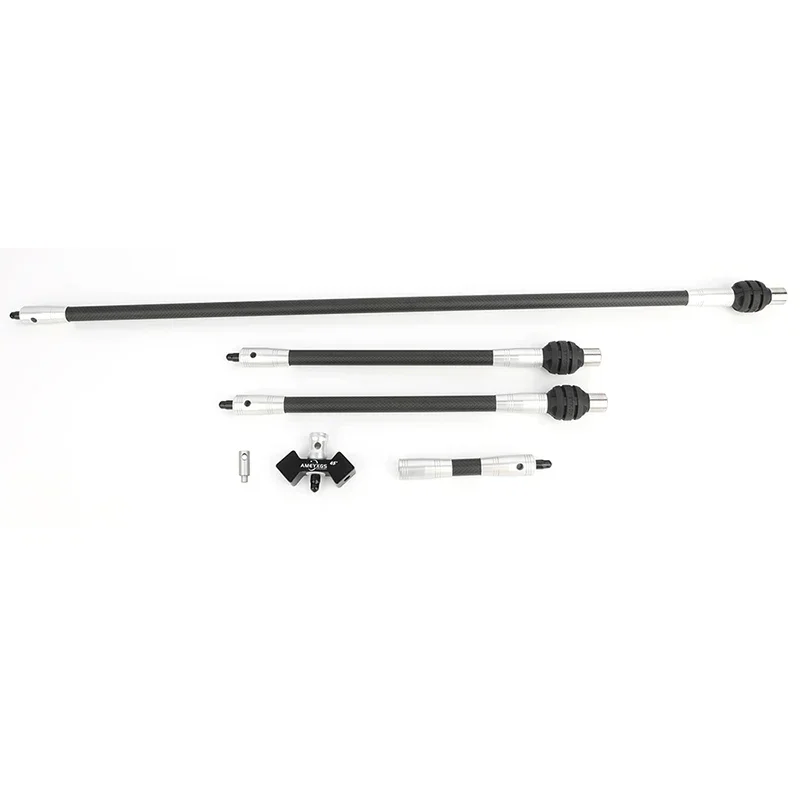 

1set Archery Balance Bar Set Bow Stabilizer 3K Carbon Rod Dampener Bow 40°/45° V-bar for Stabilizer Shooting Accessories