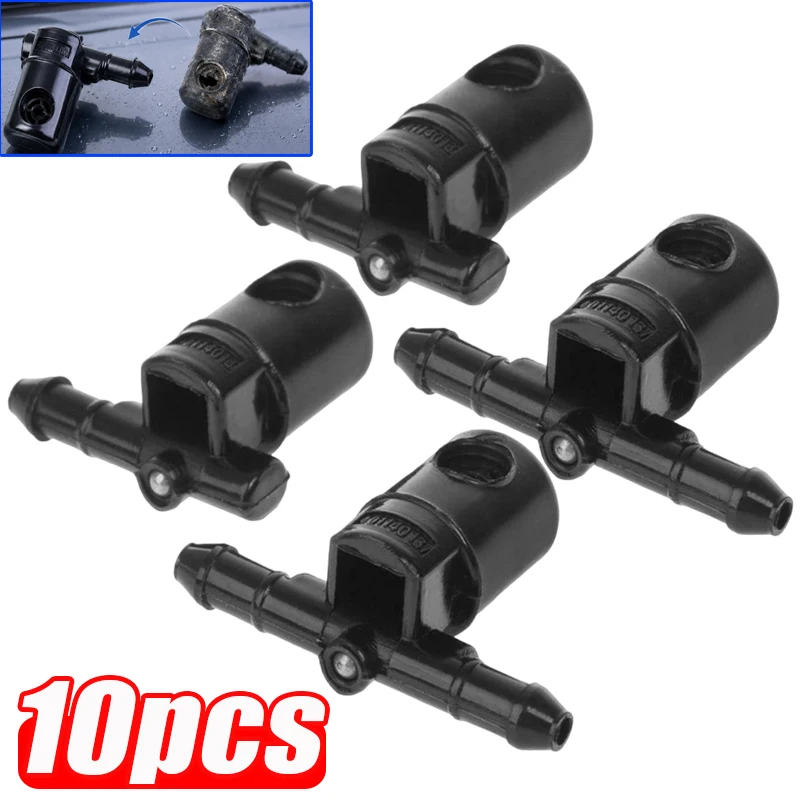 For Buick 12782508 and 12782509 Functional Water Nozzles Car Windshield Wiper Washer Nozzle and Hood Spray Nozzle Kit