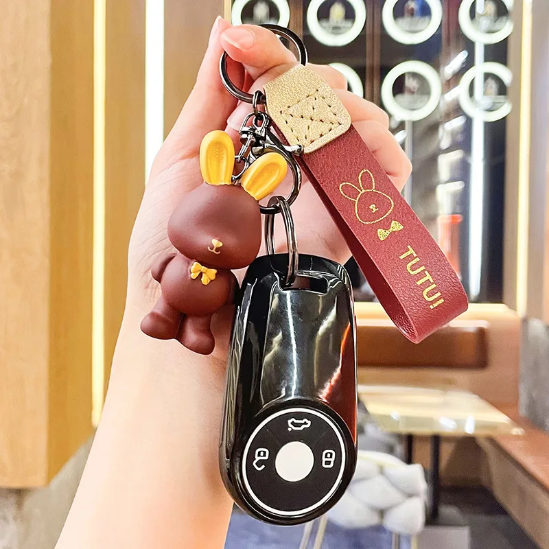 miniso Keychain, little white rabbit pendant, couple bag pendant, exquisite gift, key chain pendant