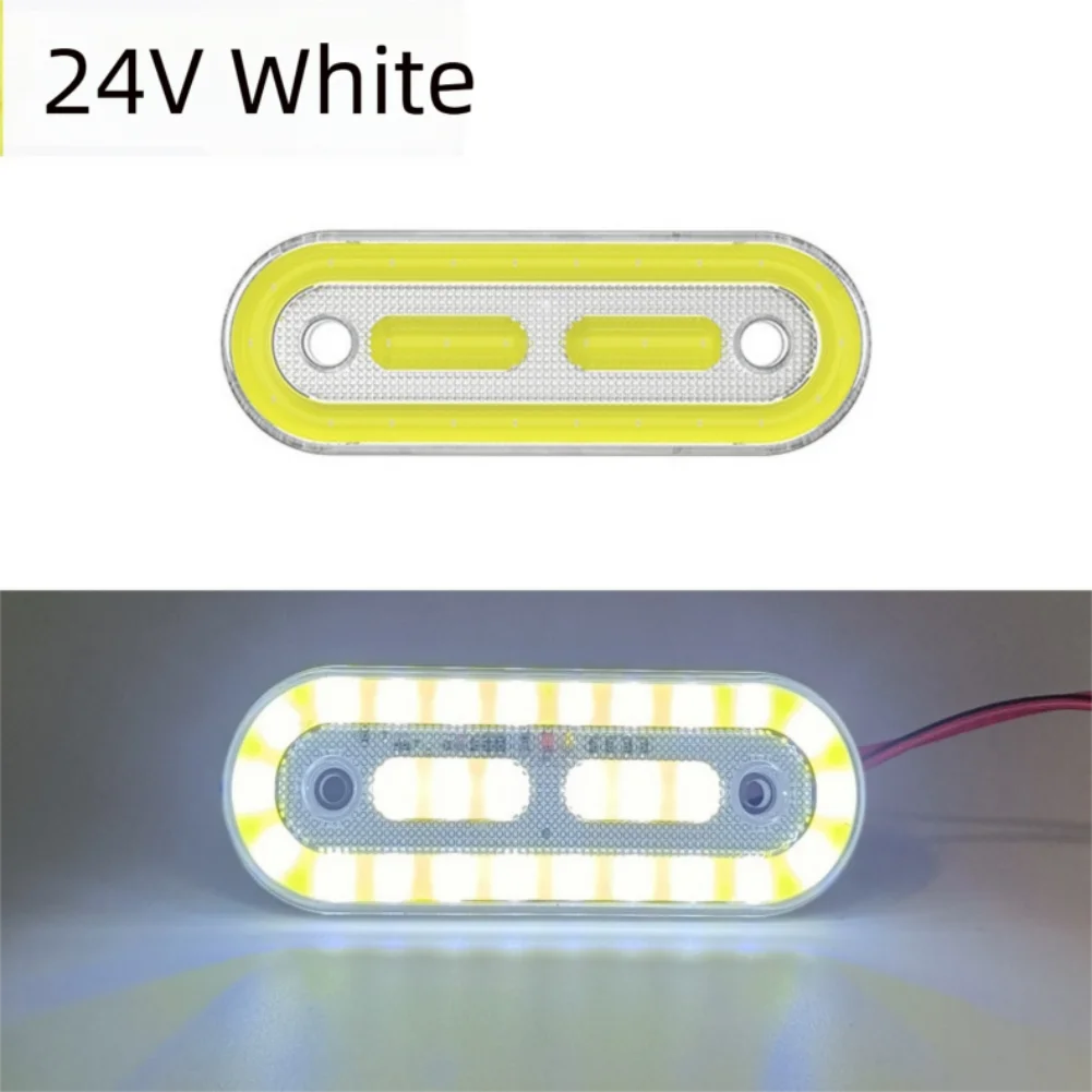 24V LED Side Marker Light for Trucks and Commercial Vehicles with COB Chip Technology and Multiple Lighting Modes