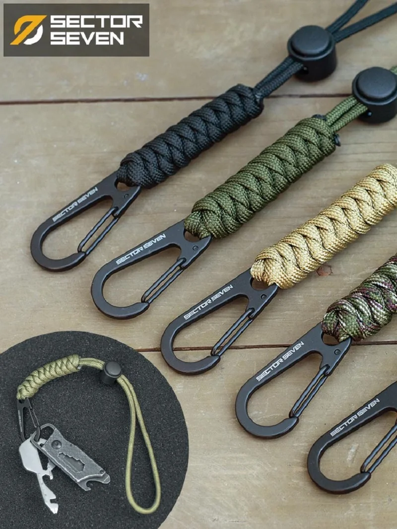 EDC Anti Loss Umbrella Rope Buckle Tactical Multifunctional Outdoor Camping Emergency Survival Key Tool Personalized Waist Strap