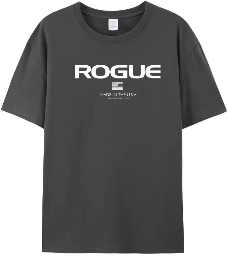 2024 New Breathable and Stylish Rogue Fitness Logo T-Shirt - O-Neck Cotton Casual Tops for Men\'s Clothing Free Shipping S-4XL