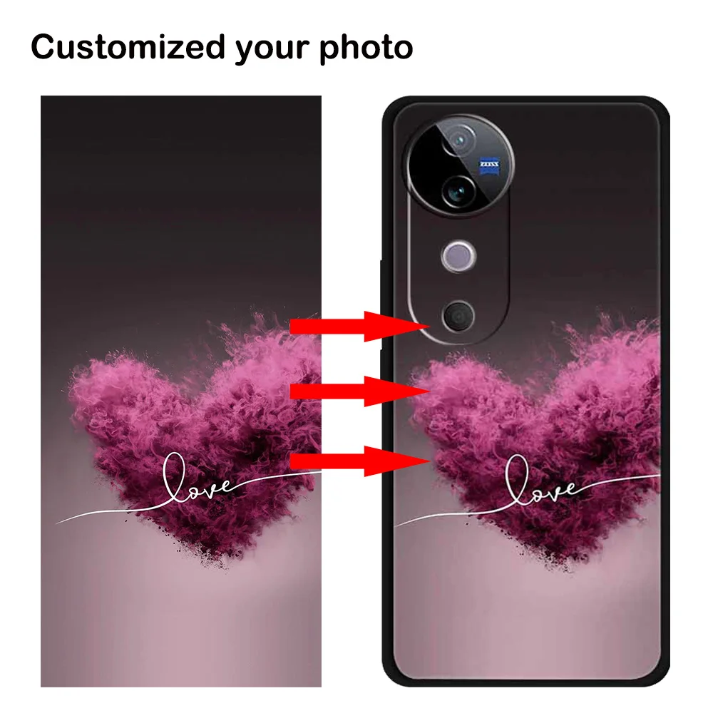 Customized Phone Cases for Vivo V40 V2348 Back Cover DIY Design Photo Picture Image Fundas For Vivo V40 Pro V2347 Y76 Case TPU