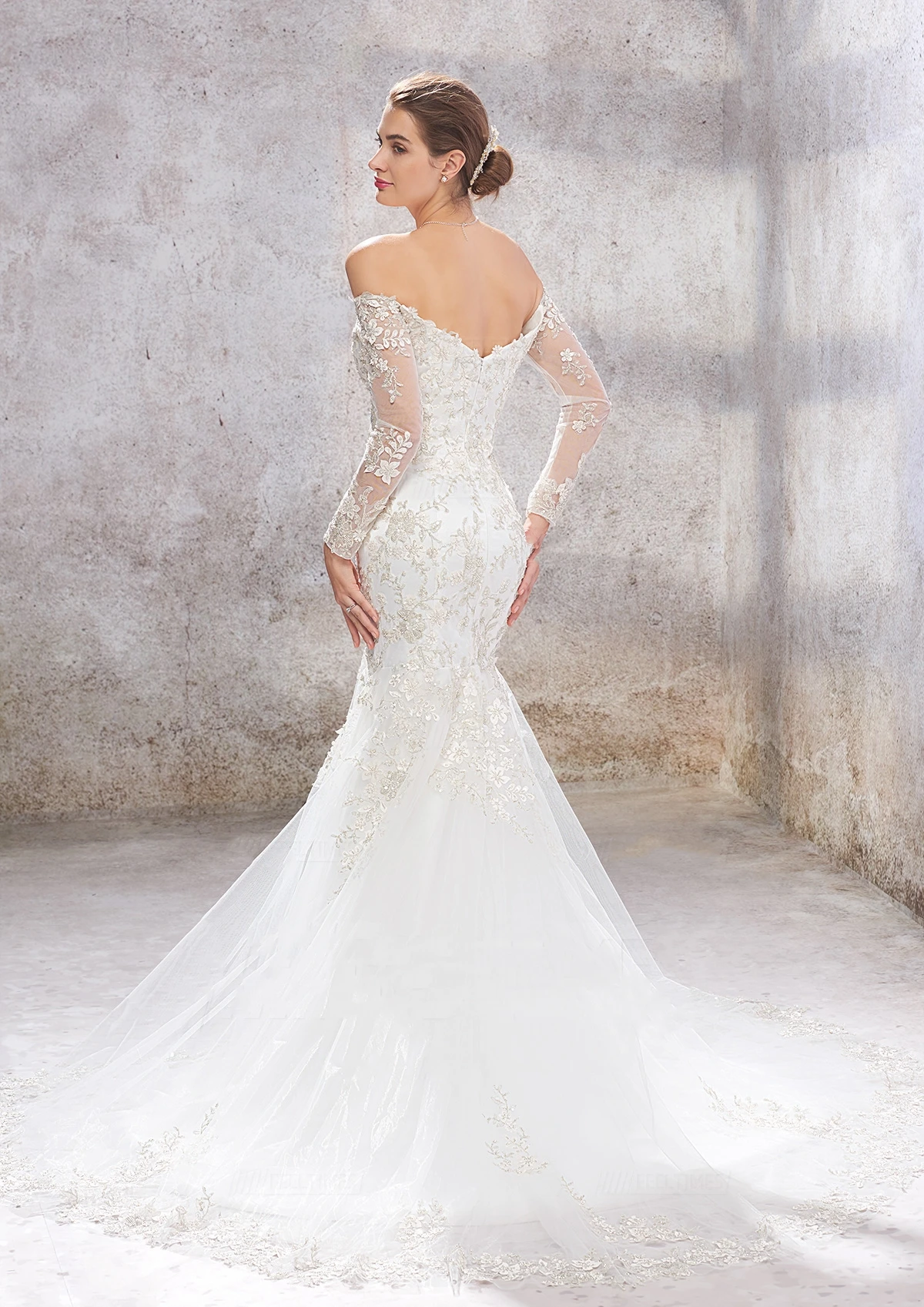 Eleganti abiti da sposa al largo della spalla Appliques di pizzo abiti da sposa Sweetheart Sexy Mermaid 2024 Vestidos De Novia 2023