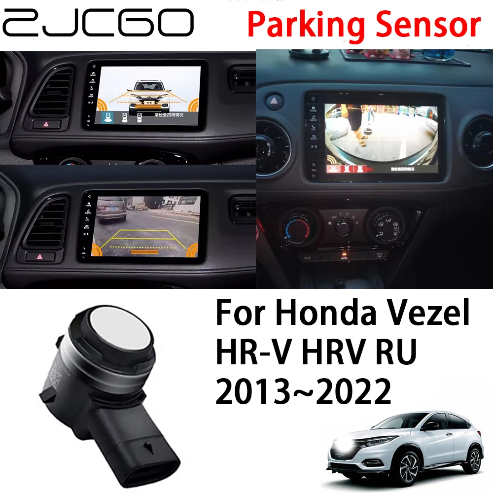 

ZJCGO Front Rear Reverse Parking Sensor Assistance Backup Radar Buzzer System for Honda Vezel HR-V HRV RU 2013–2022