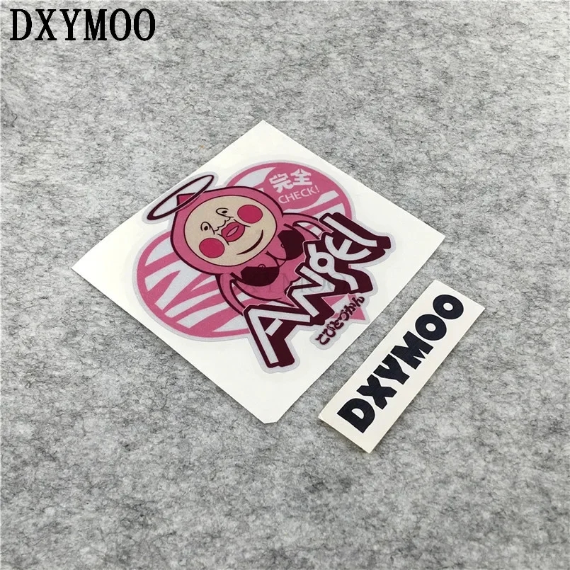

Funny Japanese Cartoon Angle Kobito Check Car Stickers Decals Reflective 3M 11x11cm