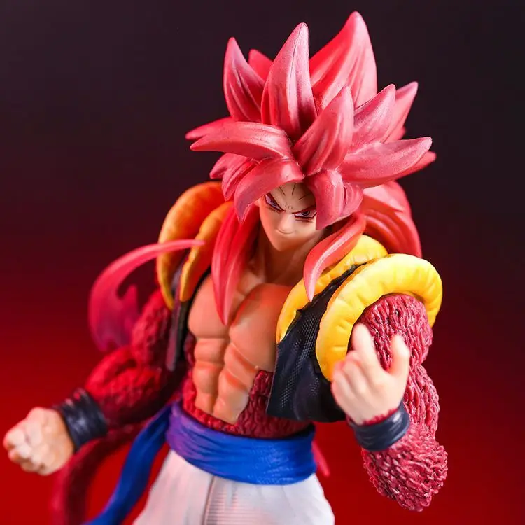 25cm Dragon Ball Gogeta Anime Figures Super Saiyan 4 Gogeta Figures Ssj4 Model Pvc Statue Doll Collection Decoration Gift Toy