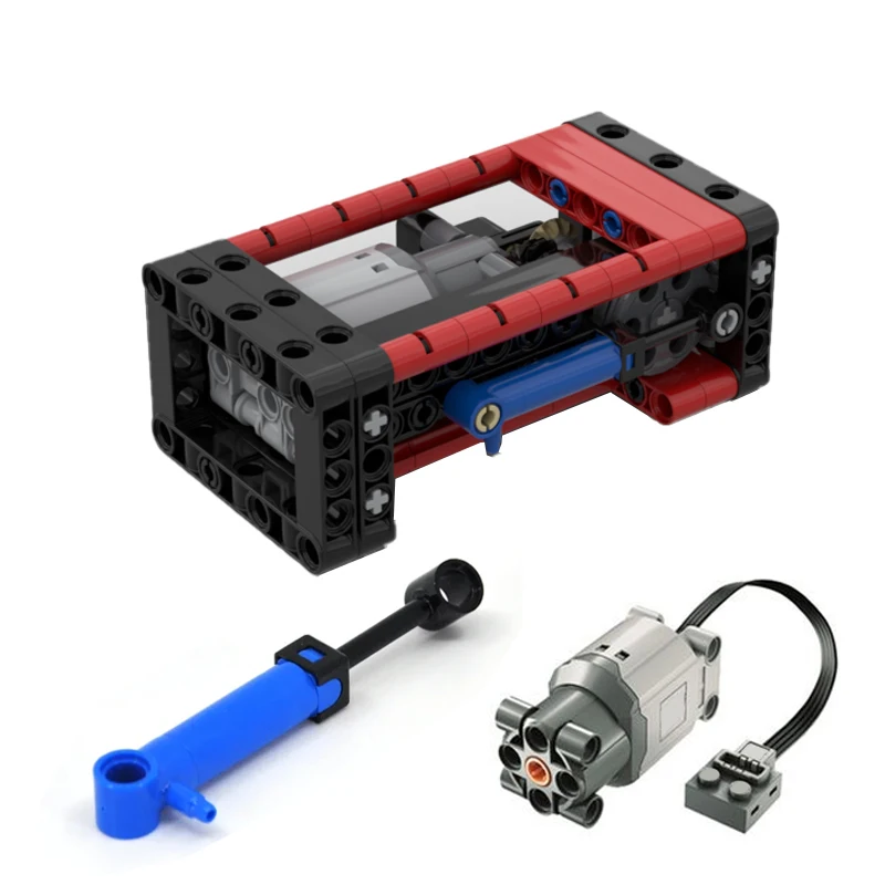 

MOC Customed - Cmpact Pneumatic Pump System Powered by Power Functions L Motor Technical Building Blocks DIY Bricks Toys Gifts