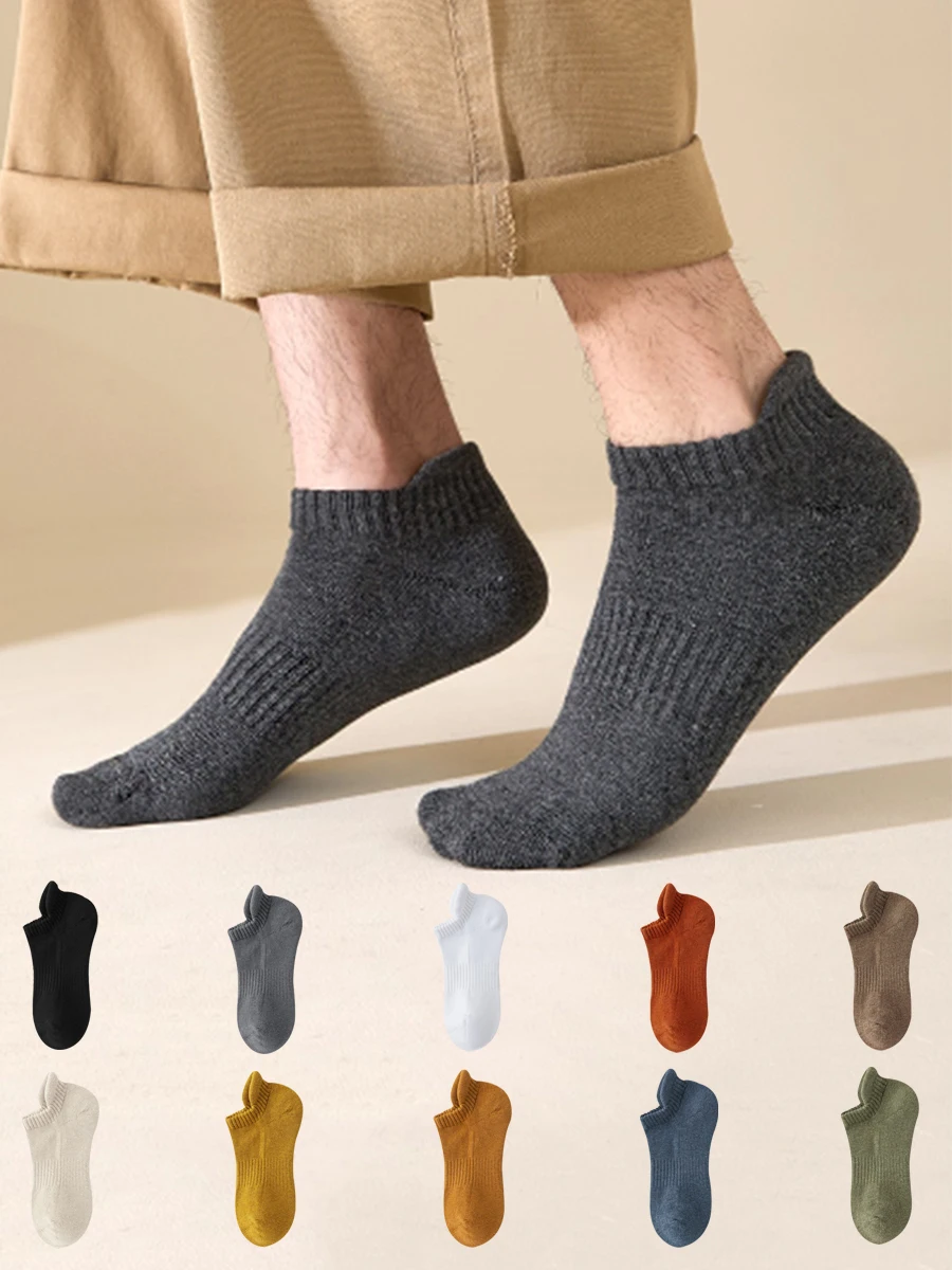 2 Paar Herbst- und Wintersocken für Herren und Damen, dick und plüschig, modisch, warm und atmungsaktiv, mit Handtuchboden