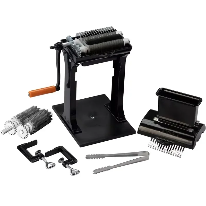 2-in-1 Meat Tenderizer Jerky Slicer Manual Tendering and Slicing Meat Machine Steak Pork Chicken Breast Home and Commercial