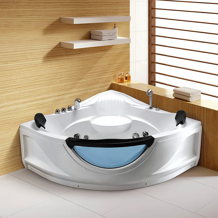 

Hotel Bathroom Single Skirt Jacuzi Freestanding White Acrylic Bathtub