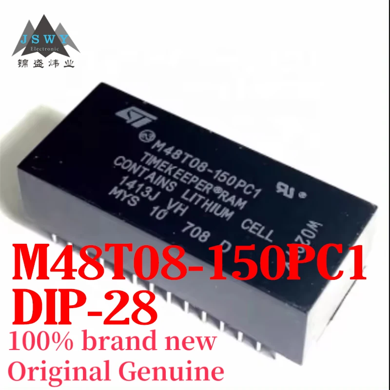 

(1/10pcs) M48T08-150PC1 M48T08 DIP-28 clock chip, brand new, original, fast shipping, free shipping