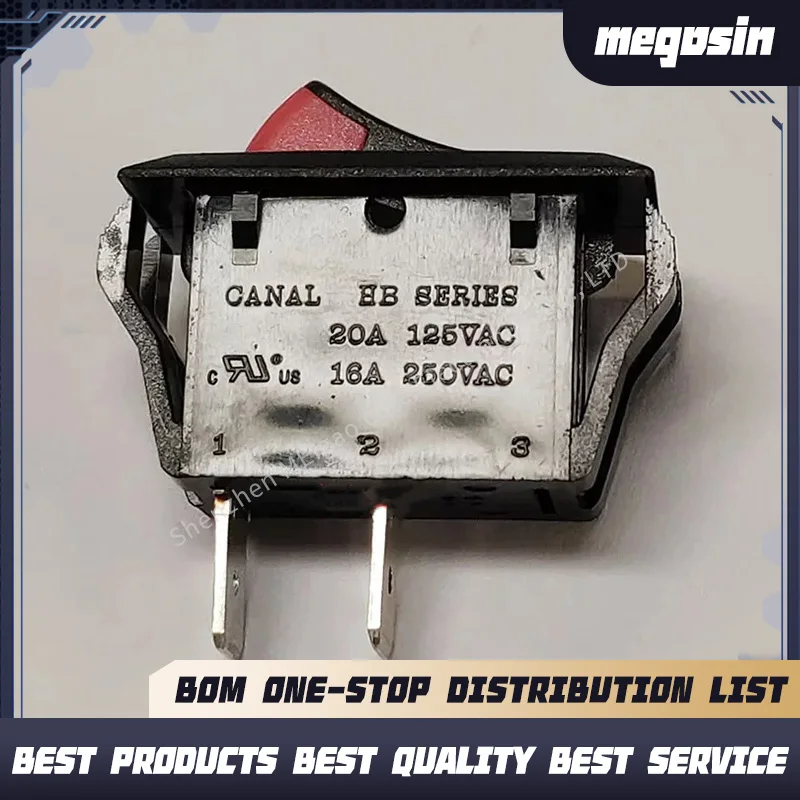 1~5PCS/LOT Ship-shaped switch HB110 two-color switch with 2 pins and 2 positions 16A HB series