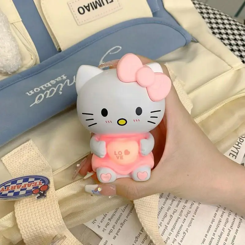 Sanrio Anime Figure Hello Kitty Luminous and Sounding Toys Can Say I Love You Gifts for Girls Confession Valentine's Day Cute 24