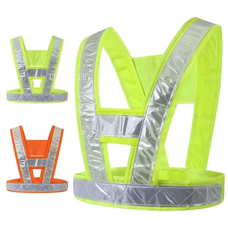 Reflective Safety Vest for Road Work & Construction - High Visibility Traffic Nightwear for Cycling Security