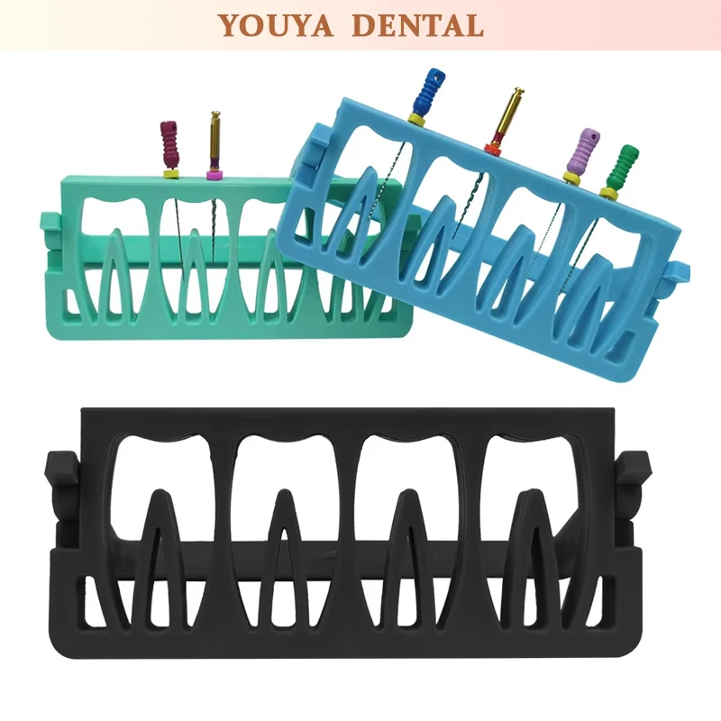 Autoclavable 8Holes Dental Endo Files Holder Dispenser Cleaning Stand for Endodontic Files Cleaning Case Drill Burs Block Holder