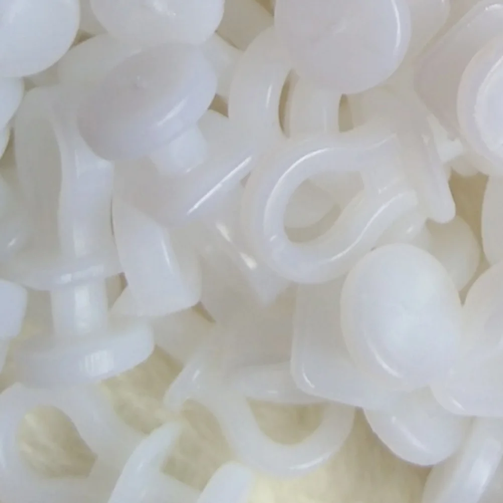 

100pcs Nanosilence Gliders Smooth Rolling Curtain Track Accessories Reusable Easy Install Roller Wheels For Windows