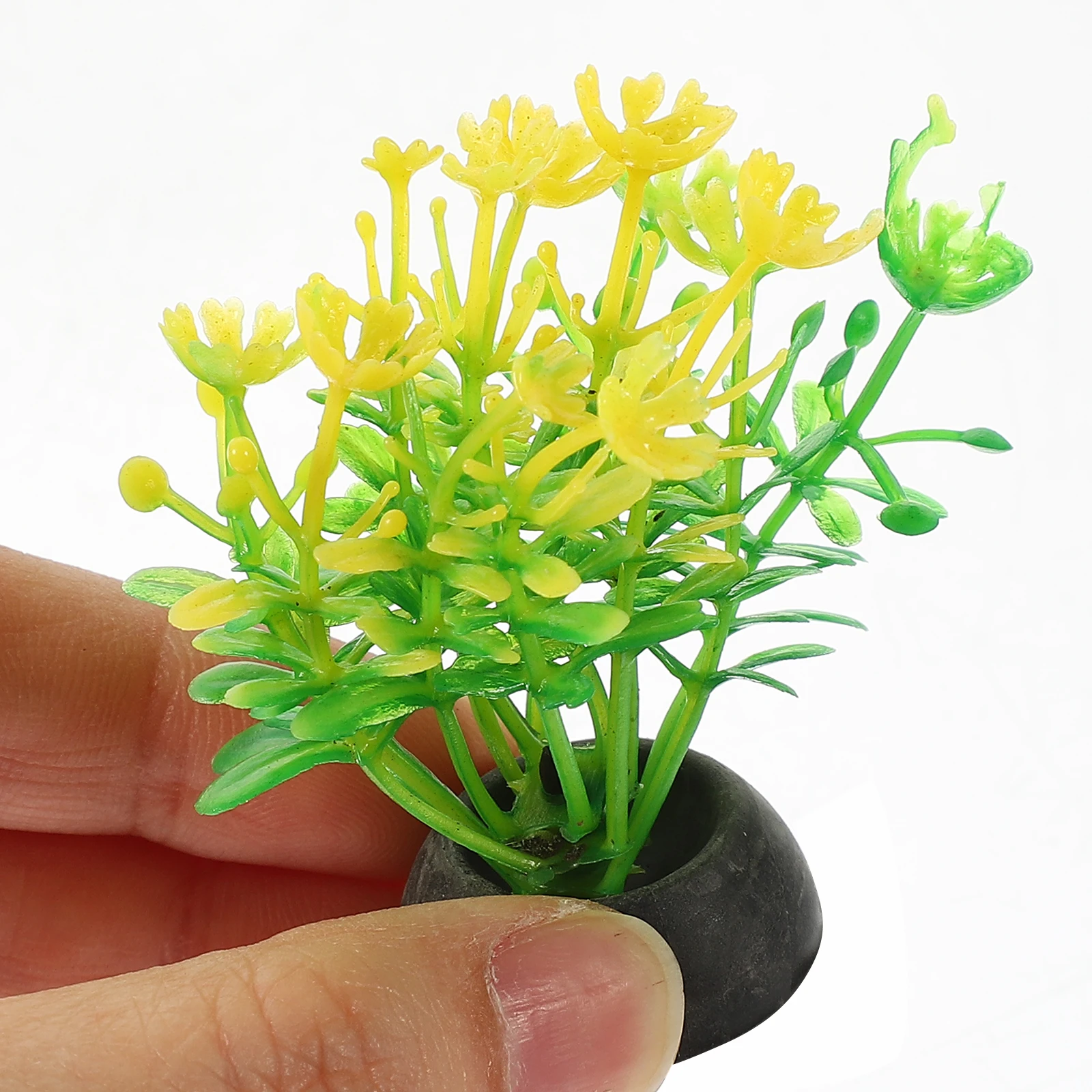 

20 Pcs Aquatic Decoration Aquarium Plants Betta Fish Tank Pet Decorations Mini Ornaments Flower Simulation Plastic Reptile