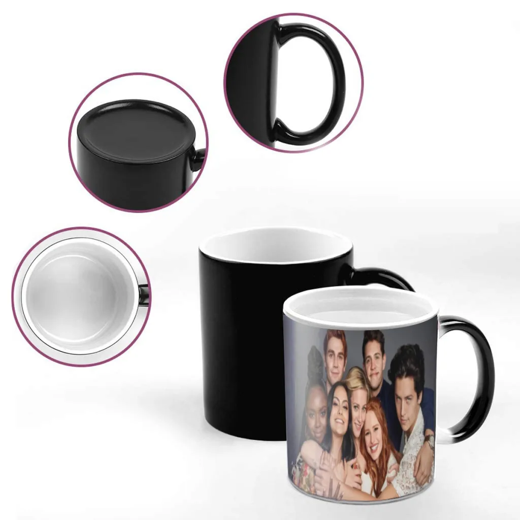 American TV Show Riverdale One Piece Coffee Mugs And Mug Creative Color Change Tea Cup Ceramic Milk Cups Novelty Gifts