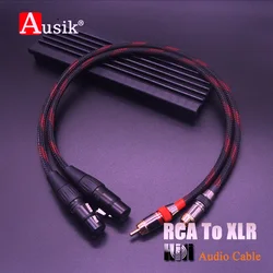1Pair HIFI RCA to XLR Audio Cable Male To Female ( Male To Male) / 0.3m 0.5m 1m 1.5m 2m 3m 5m / AUSIK AS034