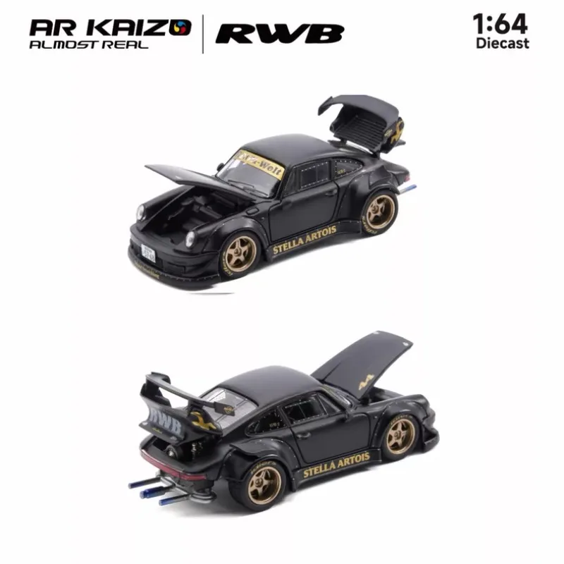 AR KAIZO 1: 64 Alloy Imitation Model RWB 930 Stella Artois Collectible Figurine for Boys' Toy