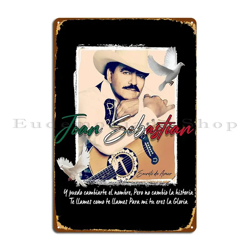 Joan Sebastian Secreto De Amor Metal Plaque Poster Designing Poster Wall Decor Designing Classic Tin Sign Poster