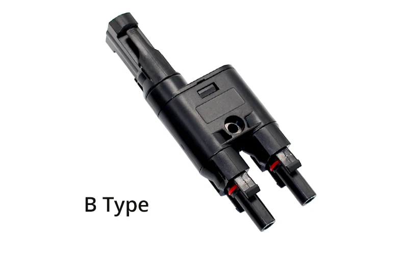 TUV Approved 2 IN1 Solar Connector T Type Connector Male To Female Solar Parallel Connector DIY Solar Kits System