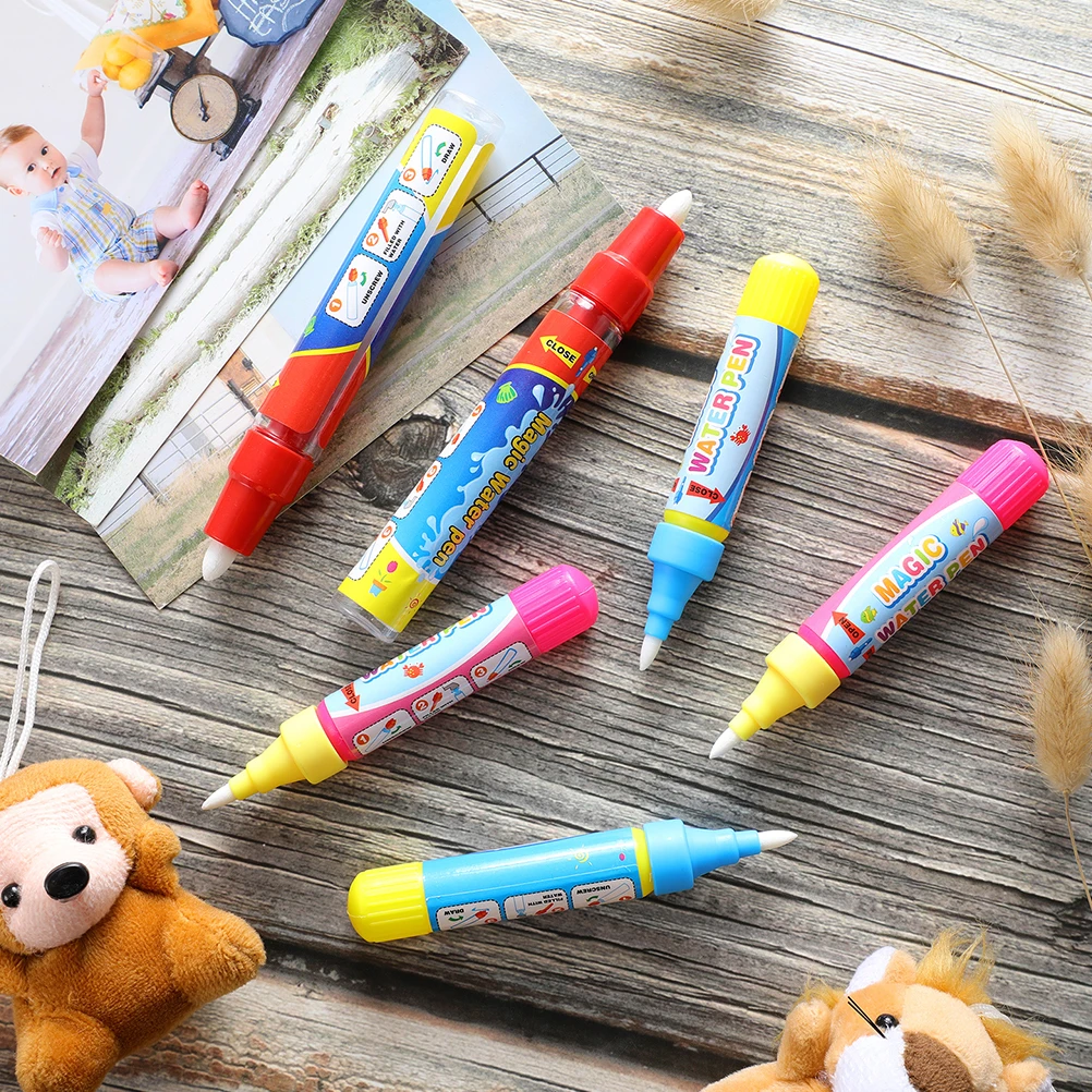 

2pcs Water Brush Kids Watercolor Painting Pens Durable Lightweight Ergonomic Handle Art Tools Doodle Coloring Supplies Student
