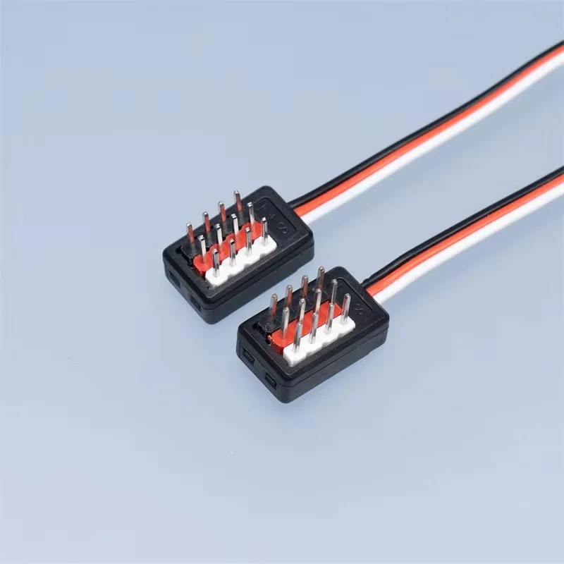 4 in1 JR Plug Parallel Y Extension Wire Cable 1 to 4 Hub Signal Line Lamp Servo Fan Parallel Cable for RC Car Boat Upgrade Parts