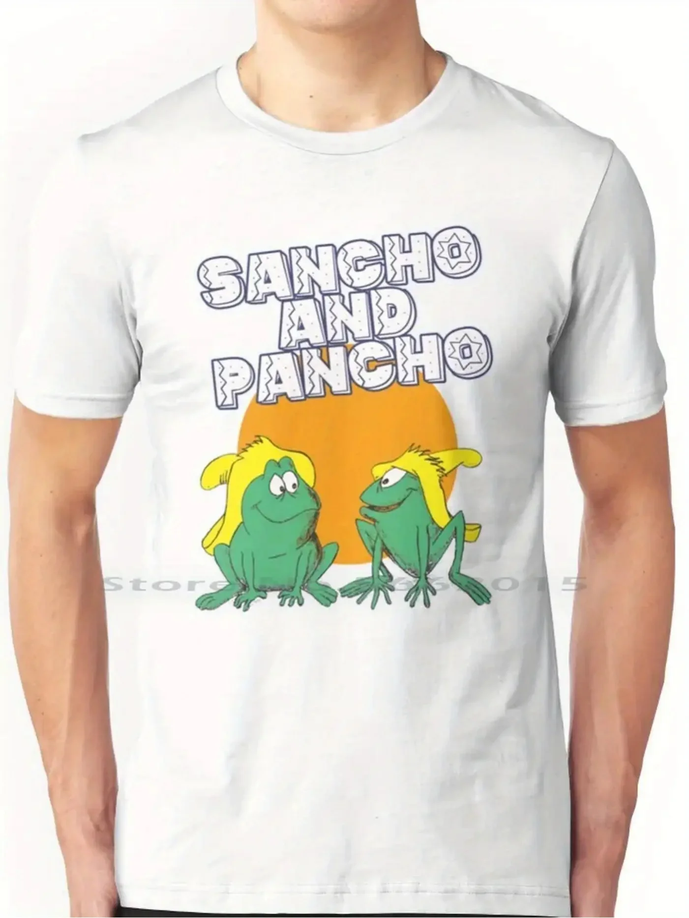 Sancho and Pancho Animated Series T-Shirt, Sancho and Pancho The Frog Funny Humor Comic Men's T-shirts for Summer All-Season
