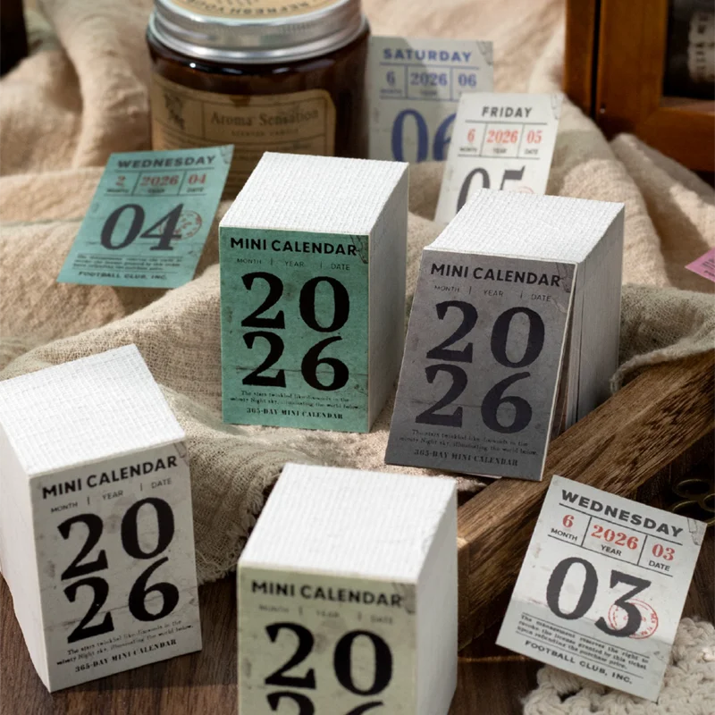 365 Days Mini Calendar Stickers Set, Cute Daily Date Planner Decals for Journal Diary Scrapbook Bullet Journal Decoration Suppli