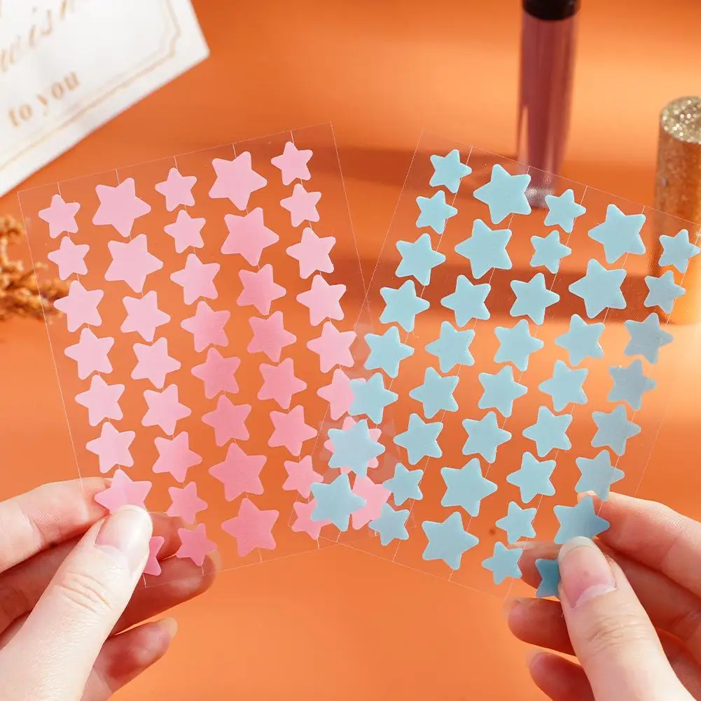 40pcs Pimple Patches Colorful Star-Shaped PE Pimple Patches For Ance Cute And Invisible Pimple Cover Stickers for Pimple Removal