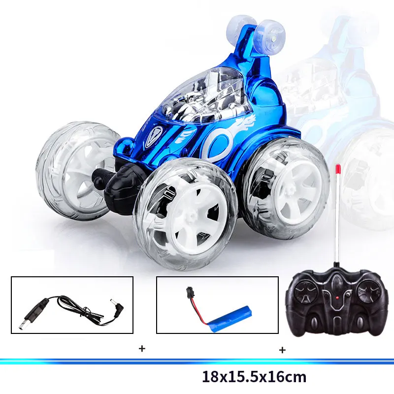 Carro de controle remoto Graffiti Stunt Tipper RC Carros Veículo Electroinc com música leve 360 °   Brinquedo Rolling Dancing 2.4Ghz para presente infantil