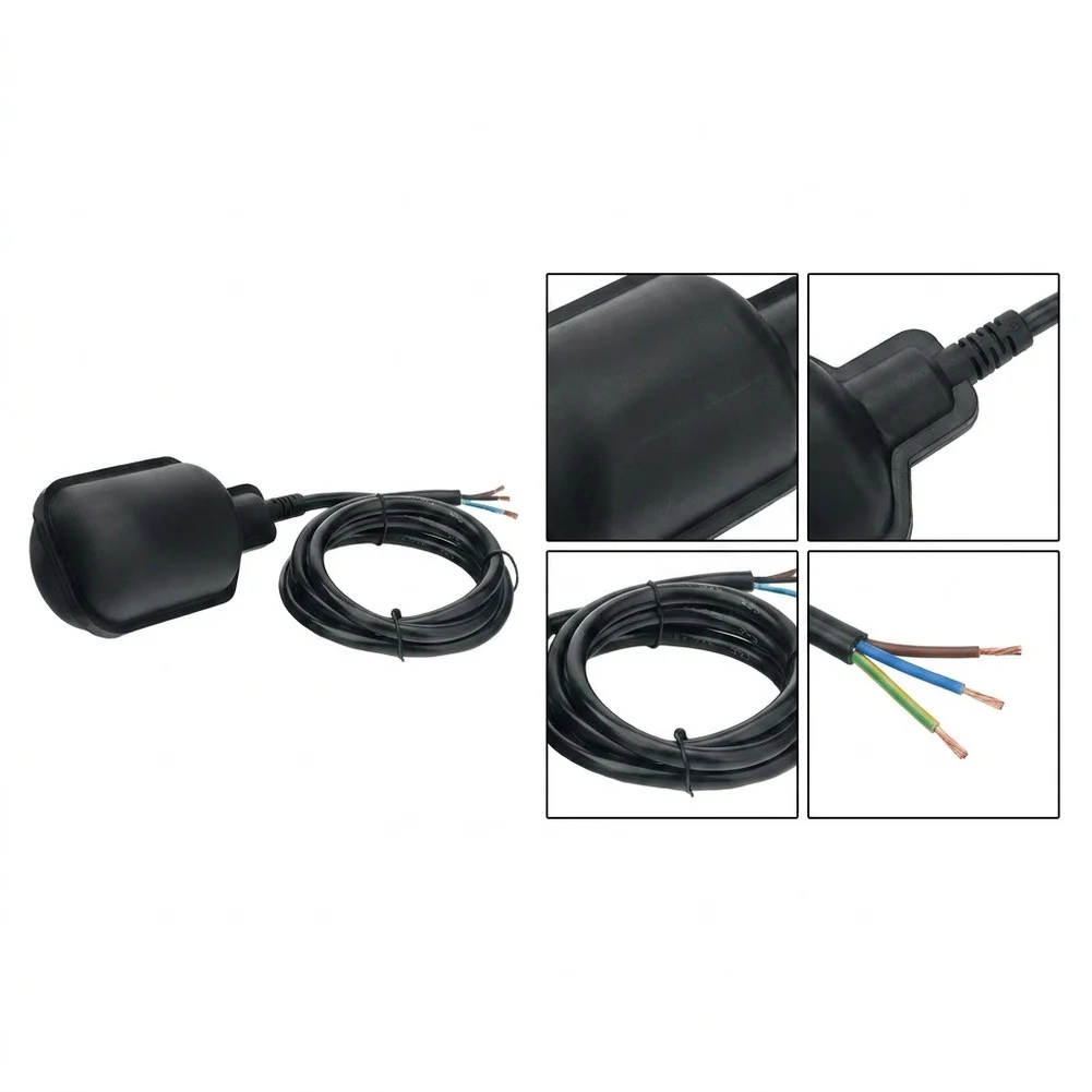 Water Level Controlled Float Switch Compatible with Sewage Pumps for Automatic Operation in Septic and Drainage Systems